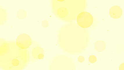 Soft Yellow Abstract Bubble Background with Floating Circular Shapes