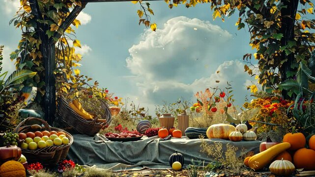 Sukkot celebrations with sukkahs and harvest rituals in October