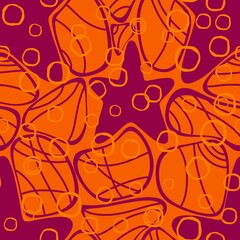 Ocean animals seamless sea starfish pattern for wrapping paper and fabrics and kids clothes print