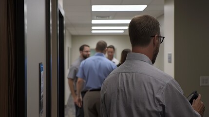 Fototapeta premium Fun Office Scavenger Hunt Activity with Engaged Employees