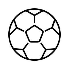 Fototapeta premium Soccer ball icon illustration.