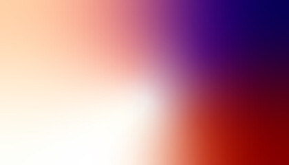 Soft Gradient Blur in Orange, Purple, and White with Smooth Transition for Abstract Background