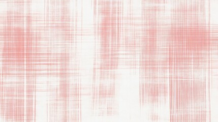 Abstract Textile Pattern with Salmon Pink and White Threads Creating a Woven or BrushstrokeLike Texture, Ideal for Backgrounds