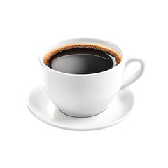 Fototapeta premium A steaming cup of black coffee perfect for a cozy morning a warm comforting drink