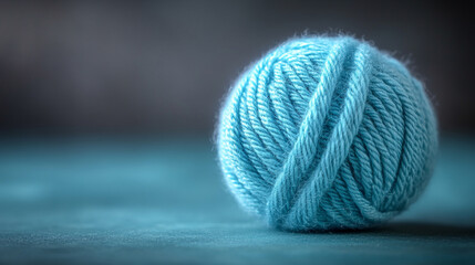 A yarn ball symbolizing creativity, comfort, and craftsmanship, captured against a clean, isolated background to reflect modern simplicity and artistic expression