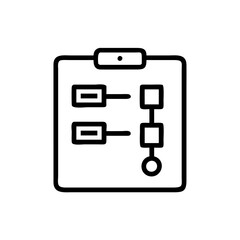 Fototapeta premium Flowchart Icon