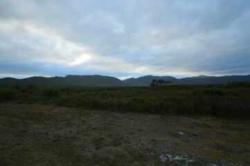 landscape with clouds
