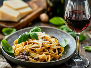 Premium wine glasses to pair with creamy truffle pasta dishes