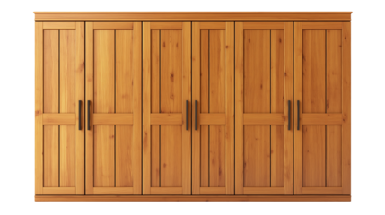 wooden  cabinet wardrobe isolated on white background , , transparent png