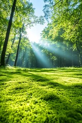 Obraz premium Sunny Forest Floor Moss