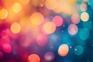 Fototapeta premium Abstract Bokeh Light Background with Warm and Cool Color Gradient