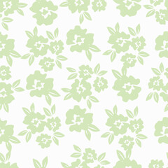 botanical floral vector seamless pattern with roses herbs and leaves big set background with flowers