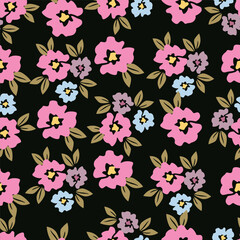 textile design with flower abstract pattern image background
