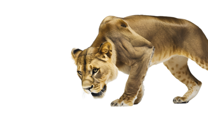 A majestic wild feline in motion showcasing its powerful stance and natural beauty for wildlif