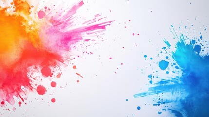 Abstract happy independence day of Croatia with creative watercolor national brush flag background