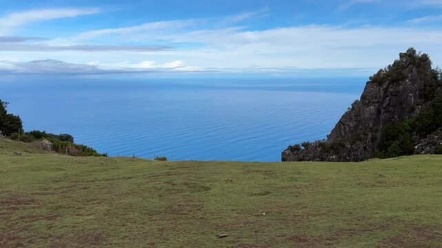 view of the sea from the mountain