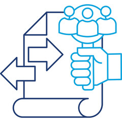 Customer Discovery line color icon