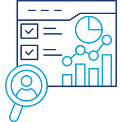 Competitive Analysis line color icon