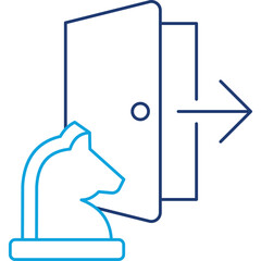 Exit Strategy line color icon