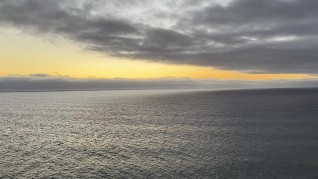 sunset over the sea