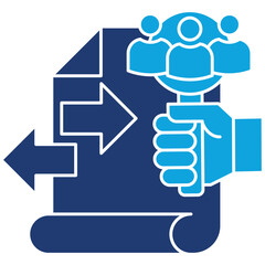 Customer Discovery glyph color icon