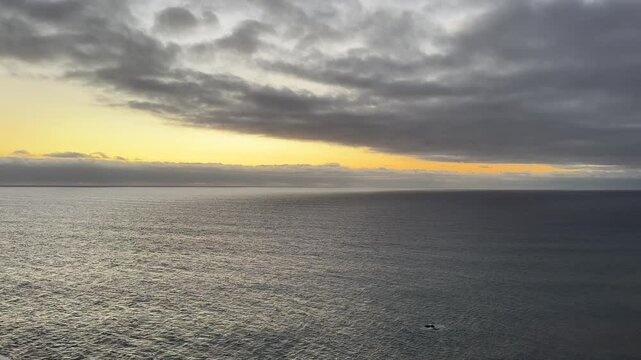 sunset over the sea