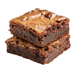Brownies isolated on transparent background