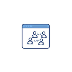 Website Traffic Visualization with User Connections  