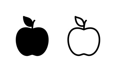 Apple icon vector illustration. Apple sign and symbols for web design.