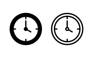Clock icon vector illustration. Time sign and symbol. watch icon
