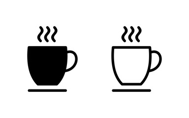 coffee cup icon vector illustration. cup a coffee sign and symbol