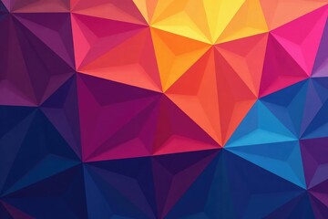 Obraz premium Geometric shapes in vibrant colors, creating an endless tile , minimalist, texture