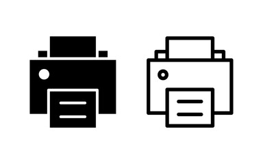 Print icon vector illustration. printer sign and symbol