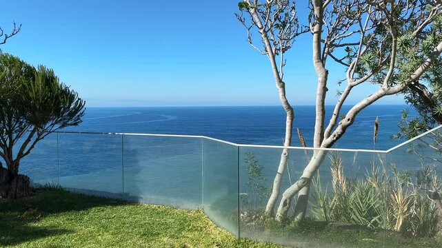 ocean view in the summer ponta do sol madeira
