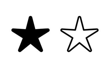 Obraz premium Star Icon vector illustration. rating sign and symbol. favourite star icon