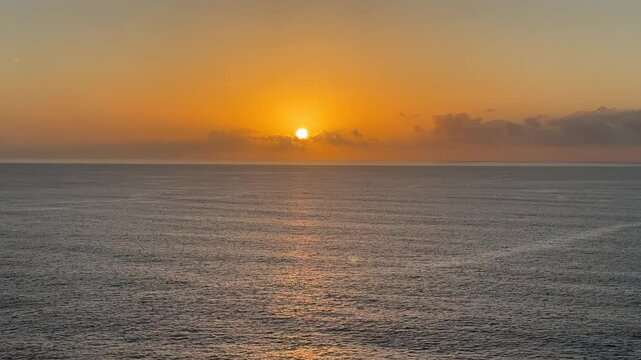 sunset over the sea