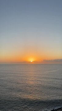sunset over the ocean