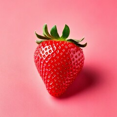strawberry on a pink background