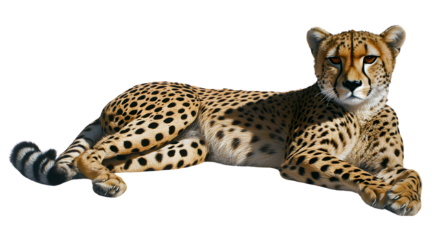 Resting Spotted Predator with Intense Gaze Wildlife Photography HighQuality Animal Image for