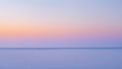 Light Pastel Sunset - Tranquil Water Reflection Art