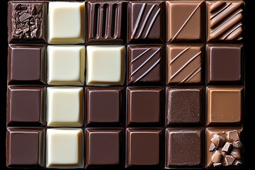 Fototapeta premium chocolate perfect texture