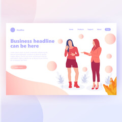 Business Collaboration Website Landing Page