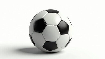 Obraz premium Perfectly centered football, pure white backdrop, simple, white, football game