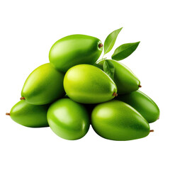  A Premium-Quality PNG of a Bunch of Green Mangoes