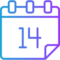 Date line gradient icon