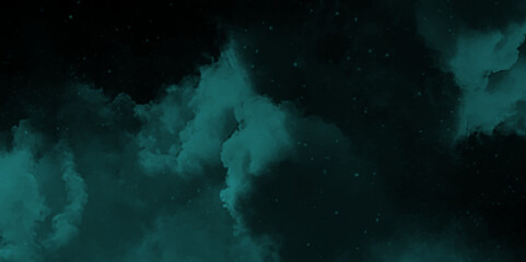 Fototapeta premium abstract cloud and vapor texture background. Black and blue smoke aquarelle smudge illustration smooth grungy smokey light pastel colors ink glow. Teal color powder explosion . 
