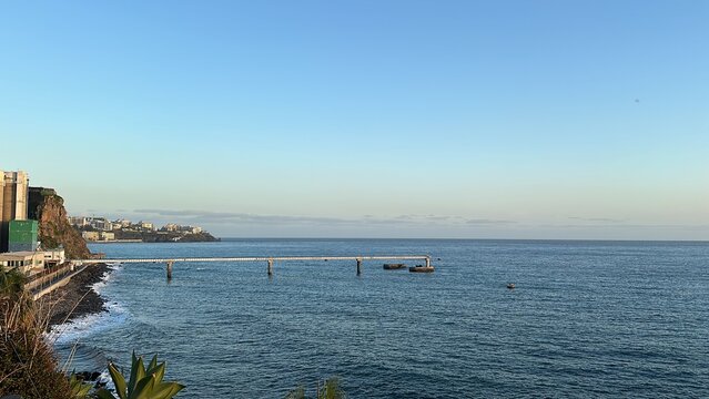 view of the sea from the pier