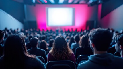 Engaged Audience at a Conference, Diverse Group Listening to Speaker