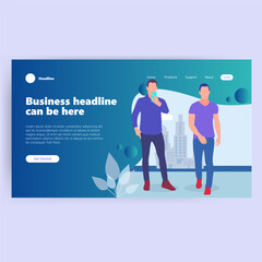 Obraz premium Business Headline Placeholder (3)
