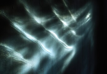 Abstract Light Reflections on a Dark Surface